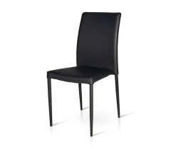 Sedia imbottita in ecopelle Sara disponibile in 5 colori