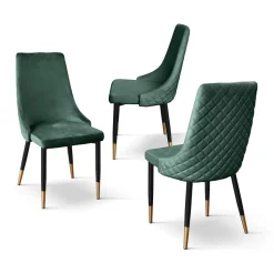 Sedia imbottita in velluto Caterina disponibile in 3 colori