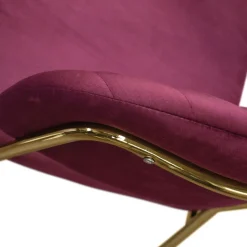 Sedia imbottita in velluto Pam disponibile in 3 colori