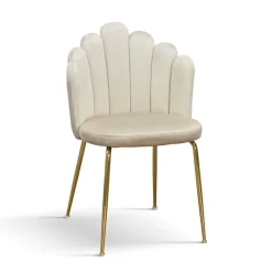 Sedia imbottita Shell disponibile in 4 colori