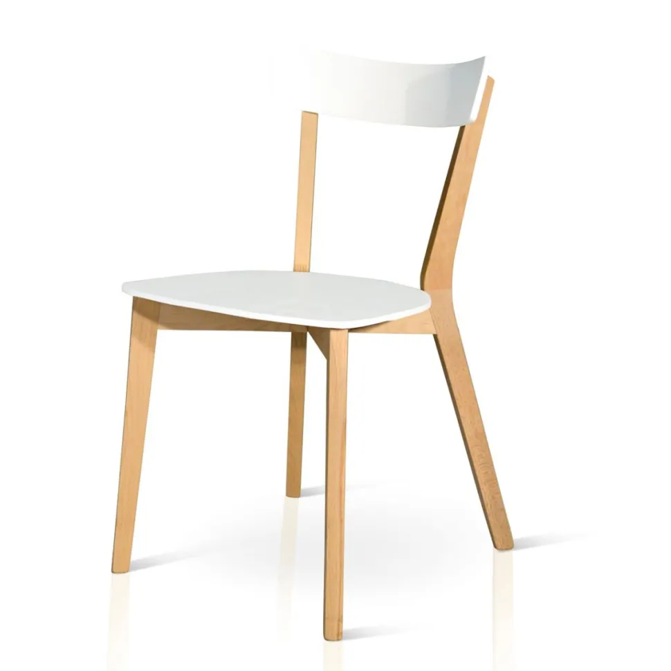 Sedia in legno Bepi disponibile in 2 colori