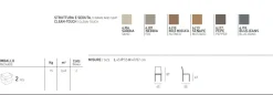 Sedia interamente rivestita in tessuto Vienna disponibile in 6 colori