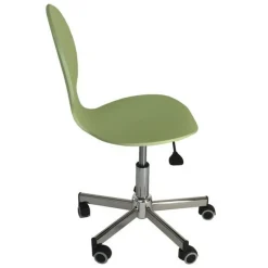 Sedia Melina in Legno con ruote in finitura Salvia