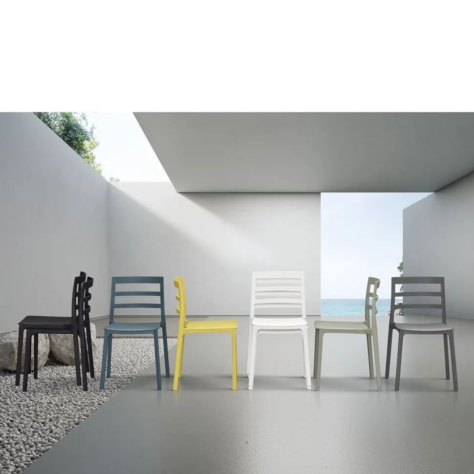 Sedia Moderna in Polipropilene Cleo – Disponibile in 6 Colori