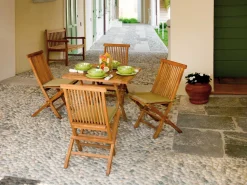 Sedia Pieghevole da esterno in Teak Salina