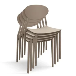 Sedia Teo in polipropilene disponibile in 3 colori