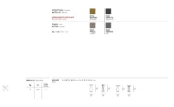 Set di due tavolini angolari con piano in vetro temprato trasparente Tile