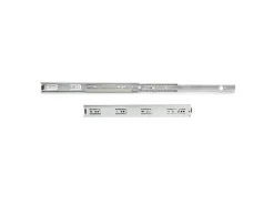 Set di guide a sfera per cassetti con estrazione totale, altezza 45 mm, lunghezza 300 mm, Acciaio, Zincato bianco