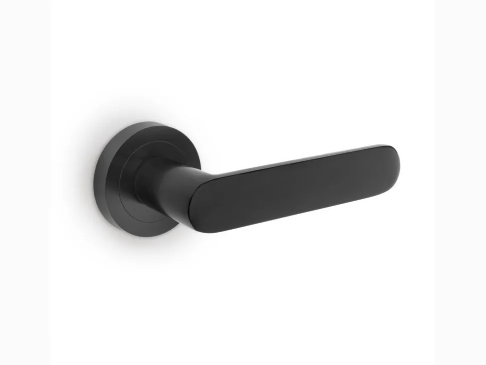 Set di maniglie per porte interne Bunbury con rosetta D.50mm in Alluminio disponibile in 2 colori