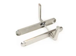 Set di maniglie per porte interne Sydney con piastre 43x250 mm in Alluminio e Zama