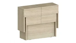 Set 2 Panche allungabili per consolle finitura Olmo