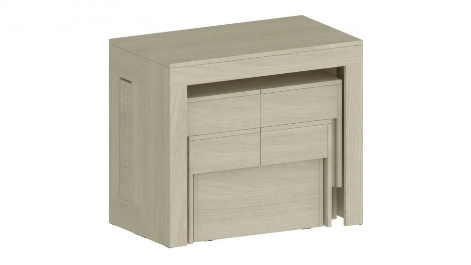 Set 2 Panche allungabili per consolle finitura Olmo