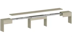 Set 2 Panche allungabili per consolle finitura Olmo