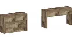 Set 2 Panche allungabili per consolle finitura Aceropero
