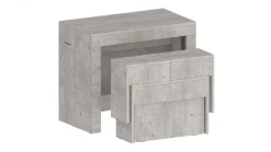 Set 2 Panche allungabili per consolle finitura Cemento