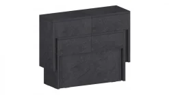 Set 2 Panche allungabili per consolle finitura Ardesia