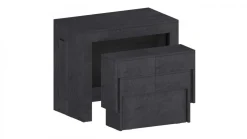Set 2 Panche allungabili per consolle finitura Ardesia