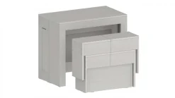 Set 2 Panche allungabili per consolle finitura Bianco Frassino