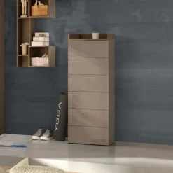 Settimino a 6 cassetti Alex linea Chèrie in finitura Bronzo e Rovere Mercure