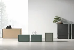 Settimino a 5 cassetti con gola laterale Odessa disponibile in vari colori