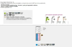 Settimino a 5 cassetti con inserto laccato modello Crox Linea Lotto