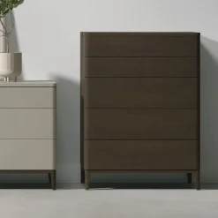 Settimino a 5 cassetti con piedini Chiara disponibile in vari colori