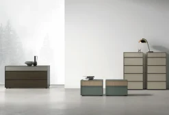 Settimino a 5 cassetti con profilo maniglia Baxter disponibile in vari colori