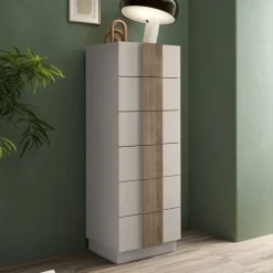 Settimino a 6 cassetti Terry linea Chèrie cashmere e legno mercure
