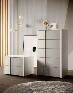 Settimino 6 cassetti con maniglia pannello bicolore 14 mm disponibile in vari colori