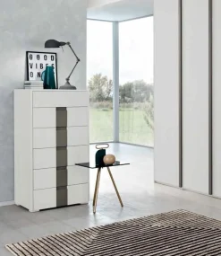Settimino 5 cassetti Gunter linea Domino disponibile in vari colori