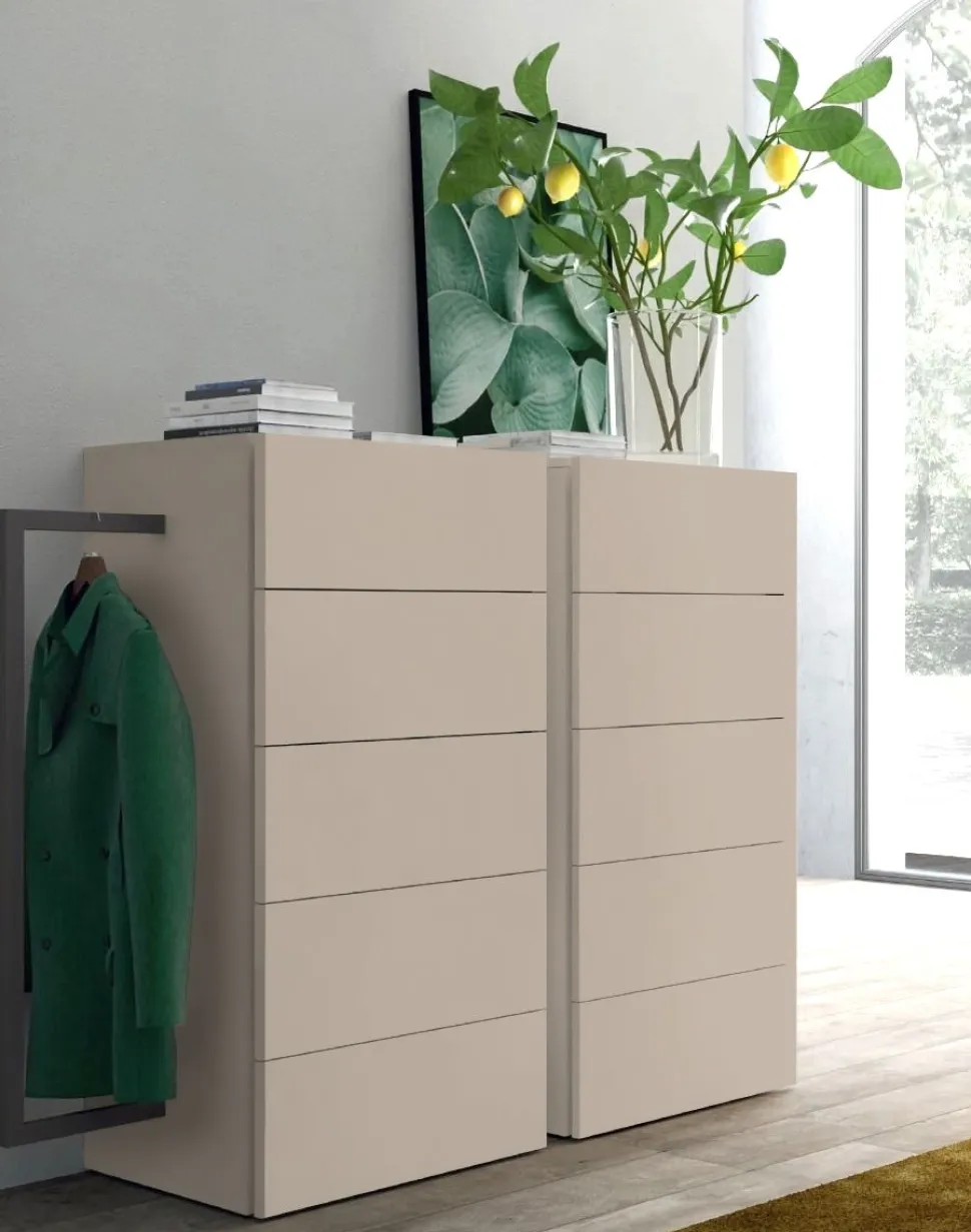 Settimino con 5 cassetti modello Kim Linea Lotto disponibile in 16 colori