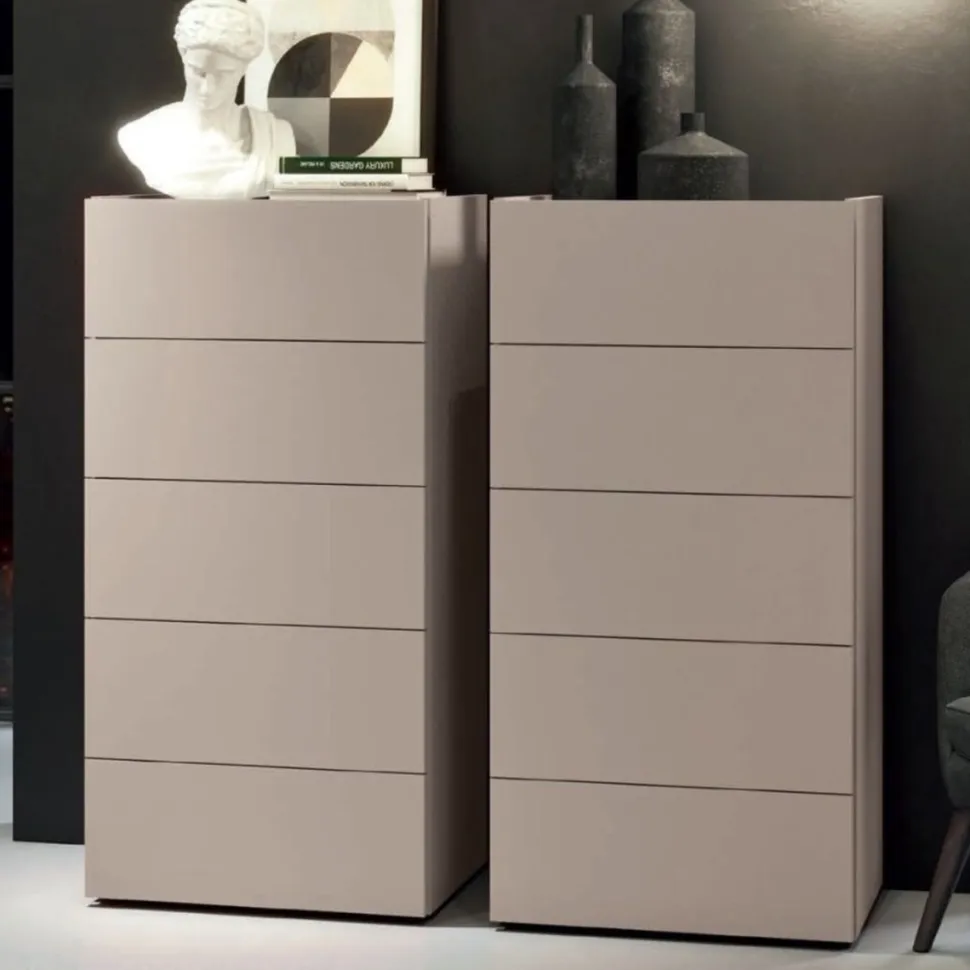 Settimino con 5 cassetti modello Alex Linea Lotto disponibile in 16 colori