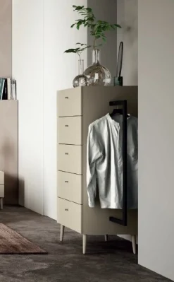 Settimino Elias con 5 cassetti Linea Lotto disponibile in 16 colori