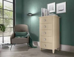 Settimino Itaca cinque cassetti linea Ginevra disponibile in vari colori