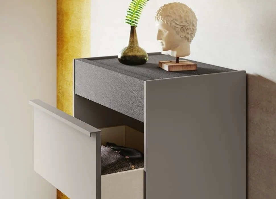 Settimino moderno 5 cassetti con Maniglia in Alluminio disponibile in vari colori