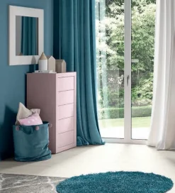 Settimino Oscar cinque cassetti linea Ginevra disponibile in vari colori