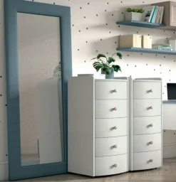 Settimino Pack 5 cassetti linea Ginevra disponibile in vari colori