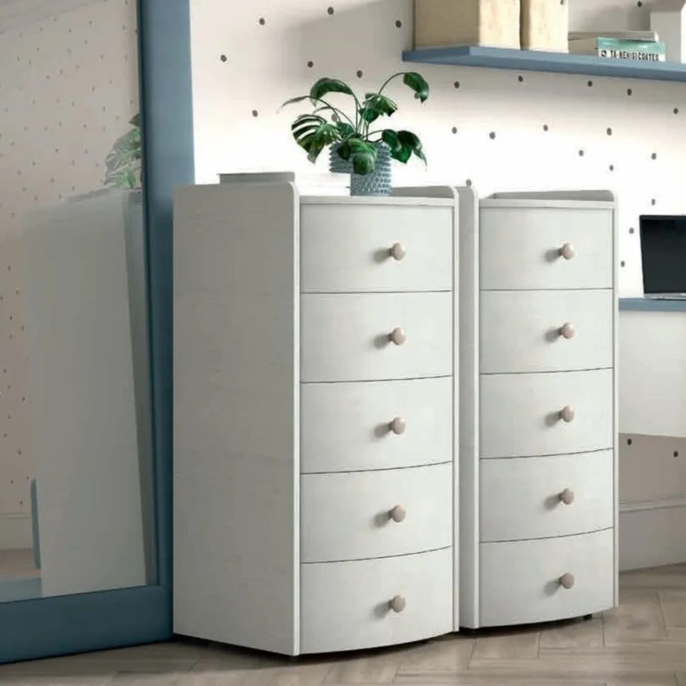 Settimino Pack 5 cassetti linea Ginevra disponibile in vari colori