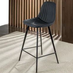 Sgabello Cinquecento in Ecopelle effetto Nabuk