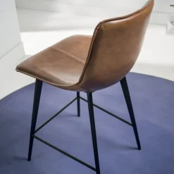 Sgabello Dublin in Ecopelle cuoio vissuto