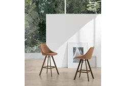 Sgabello fisso con seduta imbottita Bilbao Plus disponibile in vari colori