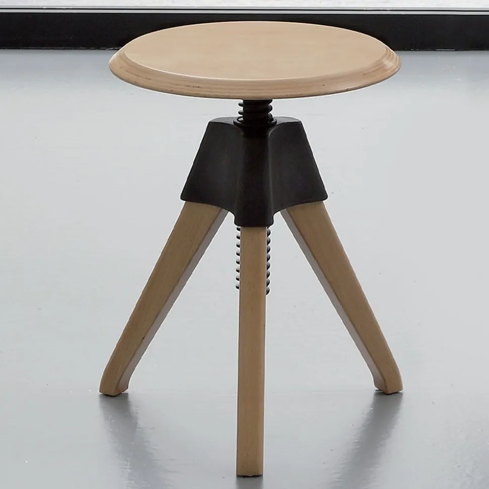 Sgabello girevole Giotto disponibile in 2 misure