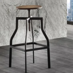 Sgabello girevole Urban Noce industrial