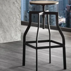 Sgabello girevole Urban Noce industrial
