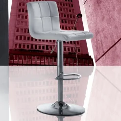 Sgabello Jazz in Ecopelle disponibile in 3 colori