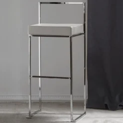 Sgabello Prisma in Ecopelle