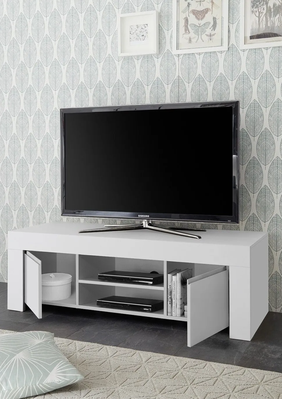 Soggiorno Arman linea Clear in Bianco Opaco