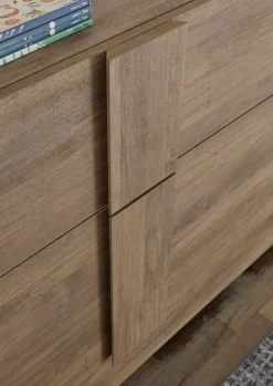 Soggiorno Claudia linea Sax in finitura Rovere Mercure