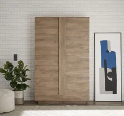 Soggiorno Claudia linea Sax in finitura Rovere Mercure