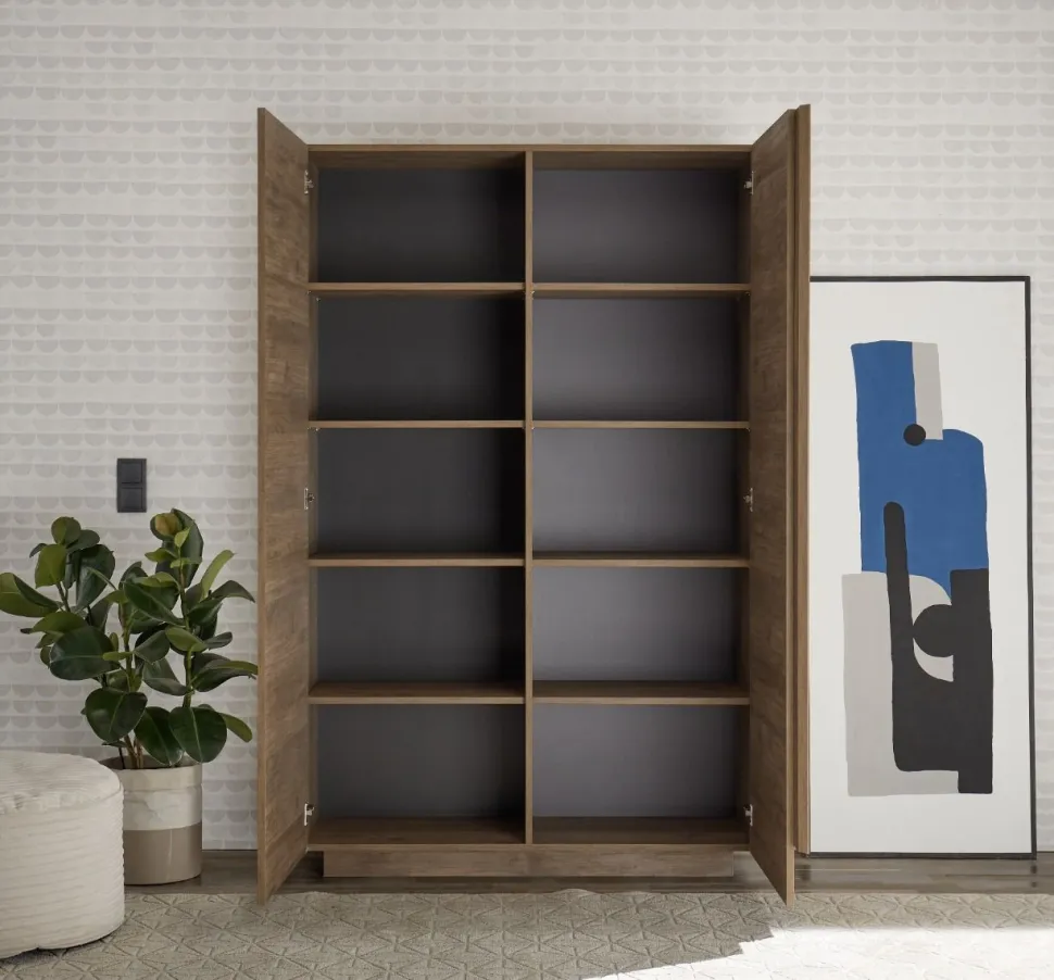 Soggiorno Claudia linea Sax in finitura Rovere Mercure
